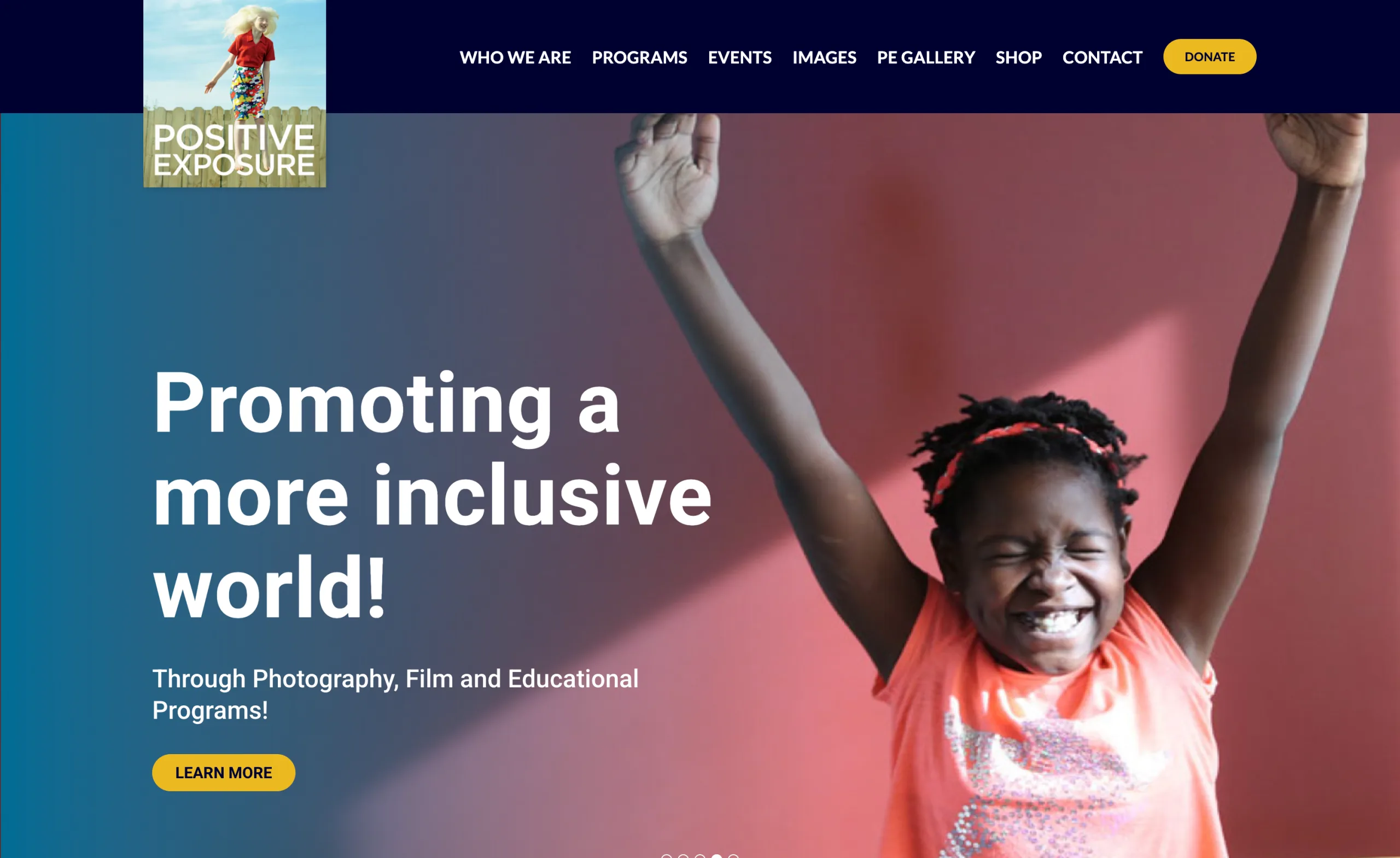 Positive Exposure website