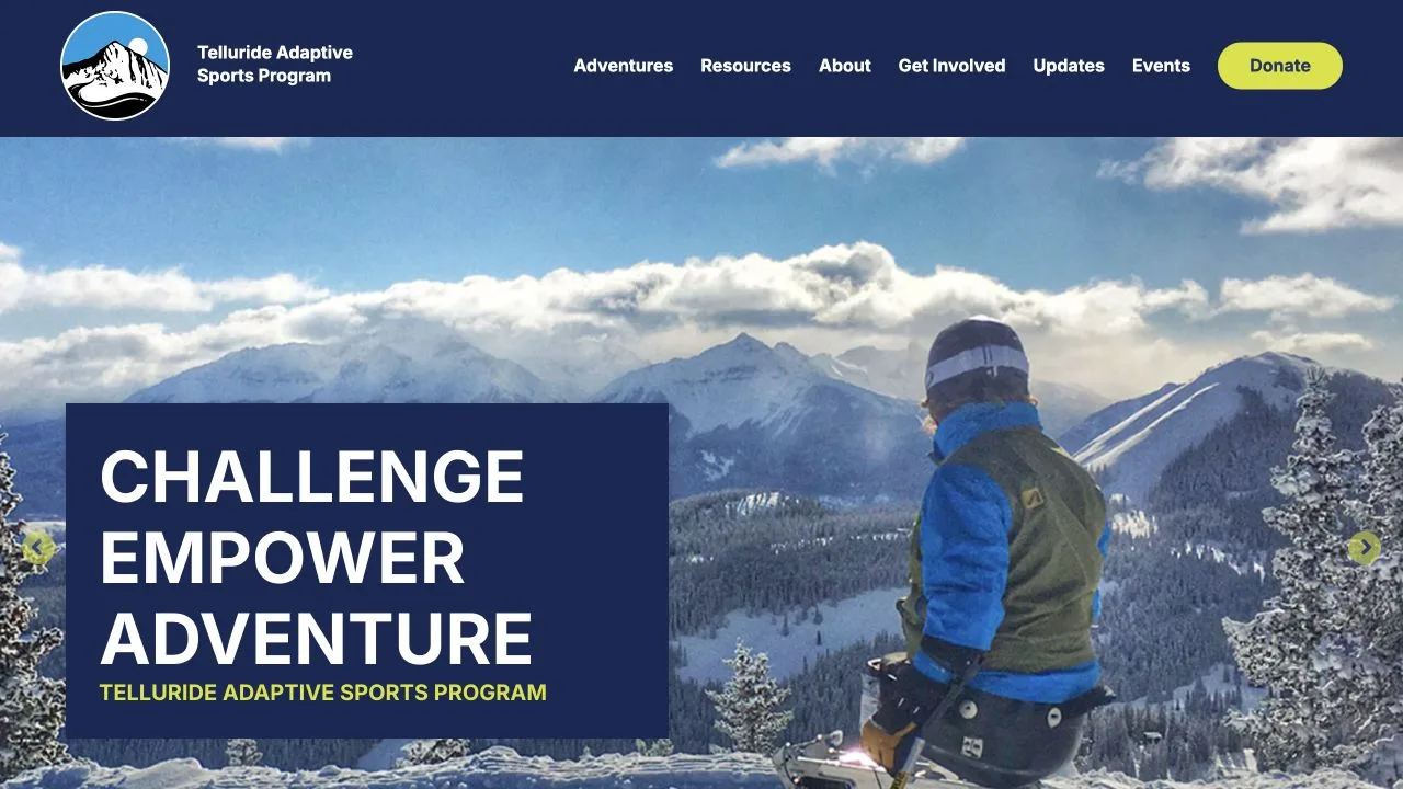 Telluride Adaptive Sports Program website